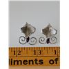 Image 1 : VINTAGE BOND BOYD STERLING SILVER EARRINGS