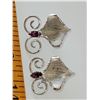 Image 3 : VINTAGE BOND BOYD STERLING SILVER EARRINGS