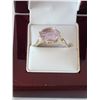 Image 1 : .925 SILVER LADIES RING WITH STONE SIZE 10