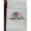 Image 3 : .925 SILVER LADIES RING WITH STONE SIZE 10