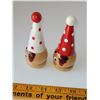 Image 2 : WOODEN CLOWN SALT AND PEPPER SET