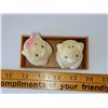 Image 2 : CUTE PLASTIC PIGS IN A TROUGH SALT AND PEPPER SHAKER SET