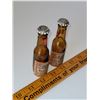 Image 2 : BUDWEISER BEER BOTTLE SALT AND PEPPER SHAKER SET