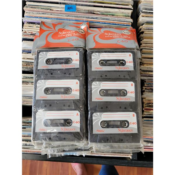 LOT OF 19 NEW 3 PK BLANK CASSETTES