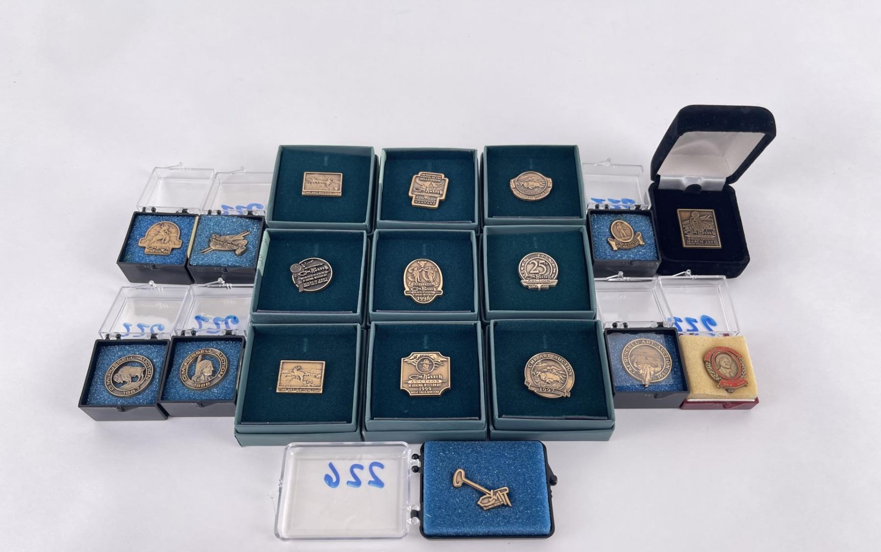 Montana Charles CM Russell Art Auction Pins