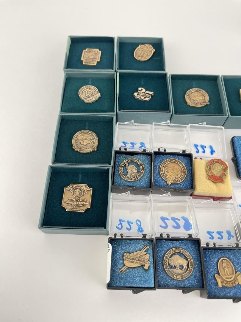 Montana Charles CM Russell Art Auction Pins