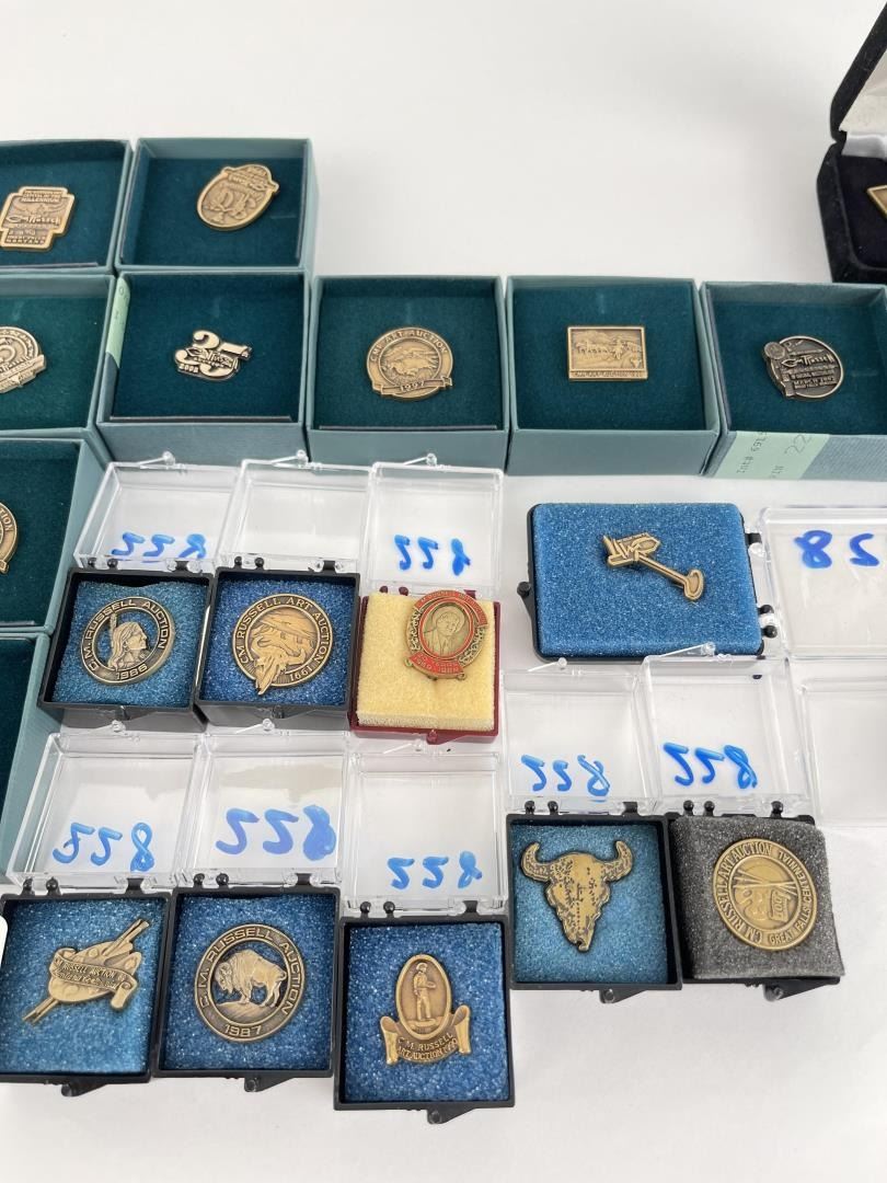 Montana Charles CM Russell Art Auction Pins