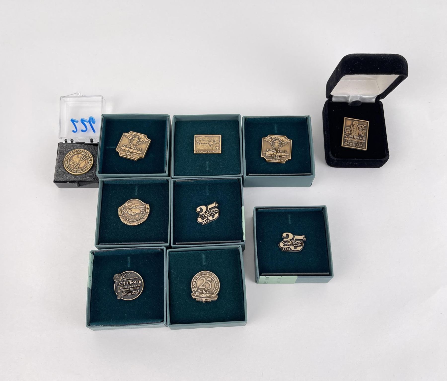 Montana Charles CM Russell Art Auction Pins