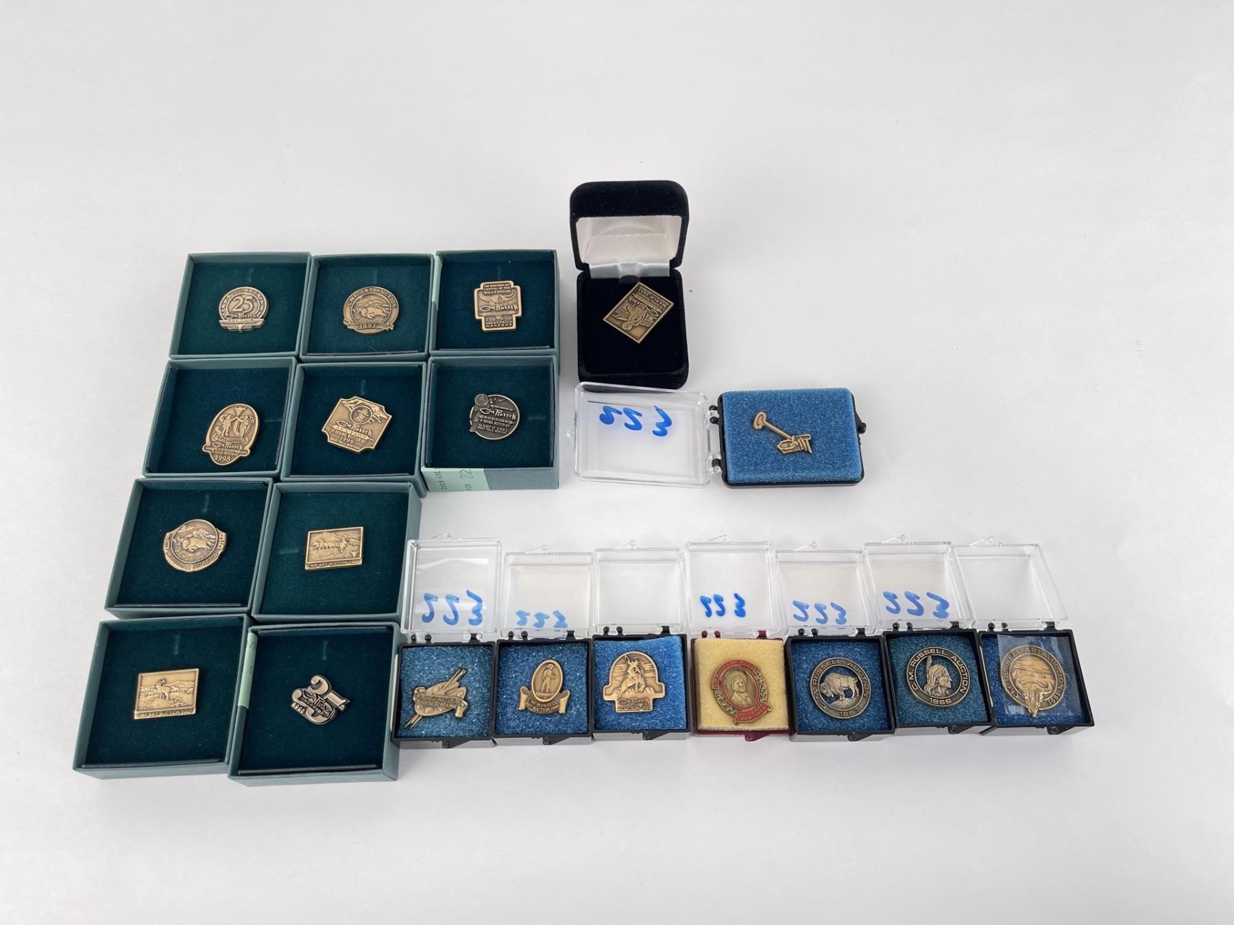 Montana Charles CM Russell Art Auction Pins