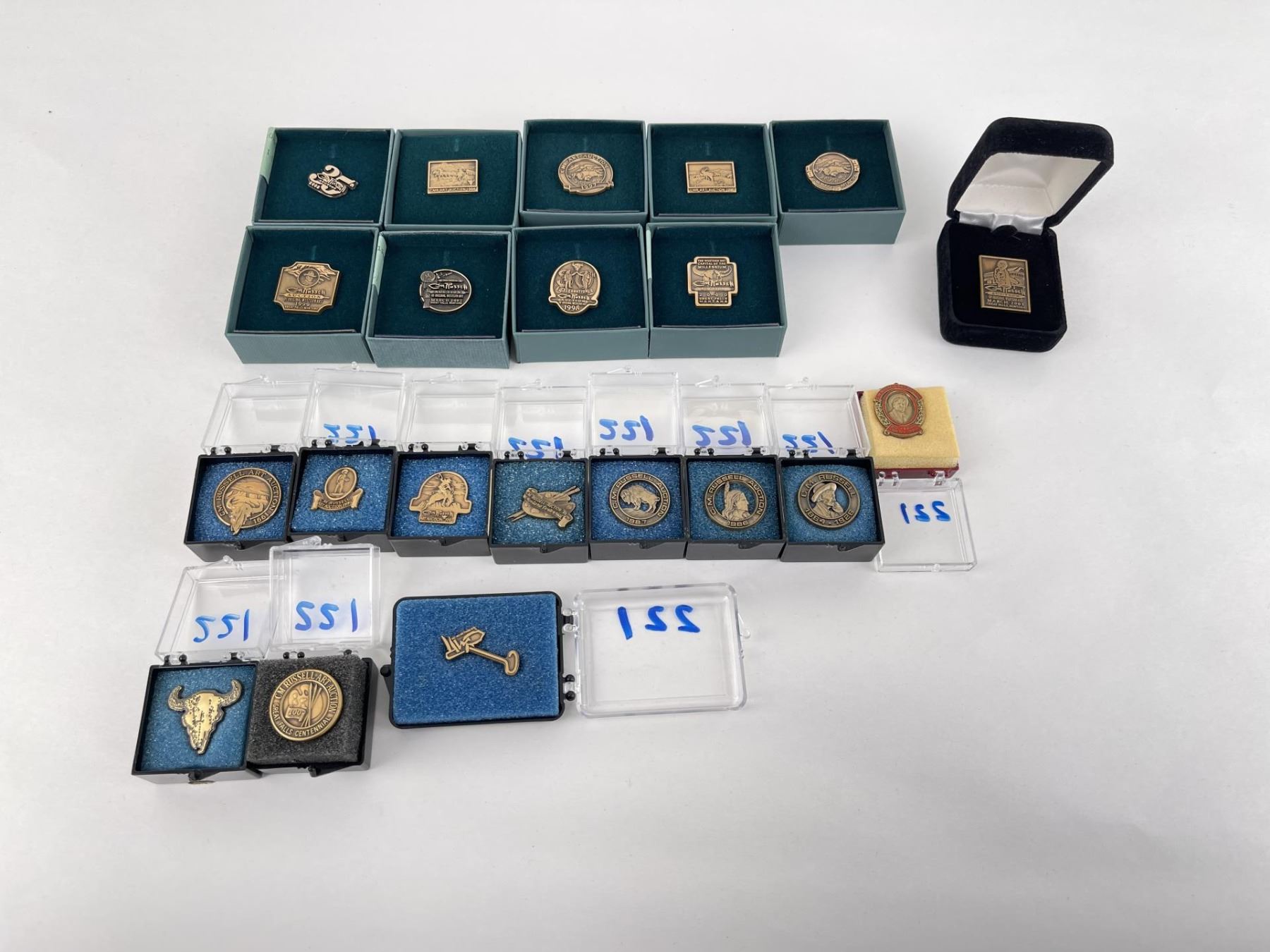 Montana Charles CM Russell Art Auction Pins