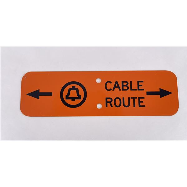 Bell Telephone Cable Route Sign