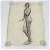 Image 1 : Frederick Kress Drawing Nude Study California