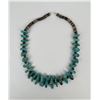 Image 3 : Kingman Turquoise Silver Bench Bead Necklace