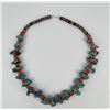 Image 2 : Kingman Turquoise and Coral Necklace
