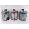 Image 3 : Collection of Antique Galvanized Fuel Cans