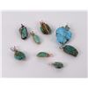 Image 1 : Turquoise and Howlite Necklace Pendants