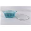 Image 3 : Pyrex Turquoise Saxony Casserole Dish