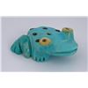 Image 1 : Joann Cheama Zuni Carved Turquoise Frog Fetish