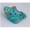 Image 2 : Joann Cheama Zuni Carved Turquoise Frog Fetish