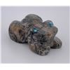Image 1 : Zuni Carved Stone Frog Fetish