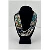 Image 1 : Navajo Indian Rug Pattern Heishi Necklace