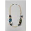 Image 3 : Navajo Indian Rug Pattern Heishi Necklace