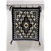 Image 1 : Navajo Indian Two Grey Hills Blanket Rug