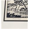 Image 2 : Birger Sandzen Linocut Print Kansas Creek