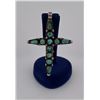 Image 1 : Navajo Sterling Silver Turquoise Cross Pendant