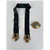 Image 3 : Navajo Brass and Turquoise Concho Belt