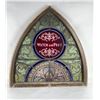 Image 1 : Antique Watch and Pray Stained Glass Window