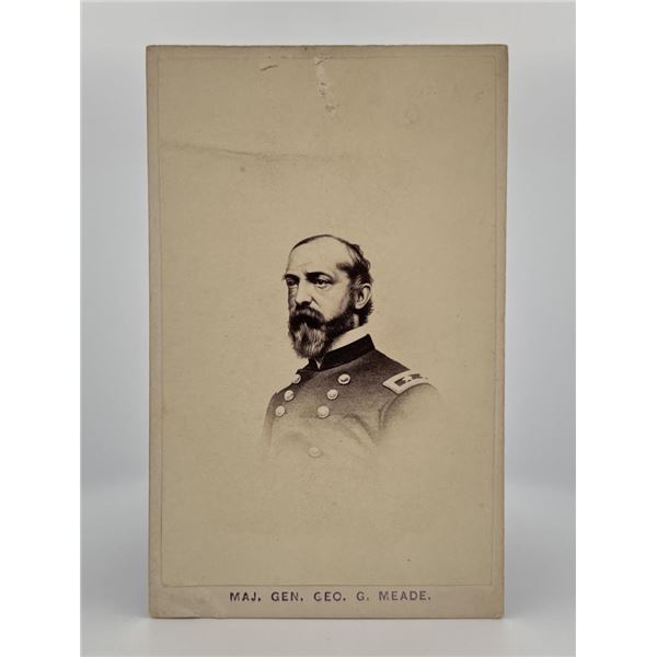 Major General George Meade Civil War CDV Photo