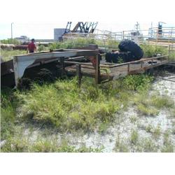 Double Axle Goose Neck Trailer  NO TITLE