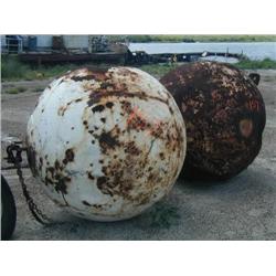 Two Metal Buoy's