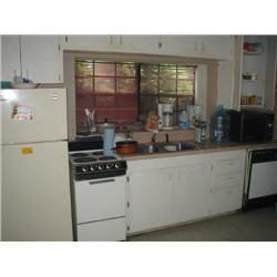 Microwave - Stove - Refrigerator - Dishwasher - Dishes