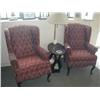 Image 1 : Wing Back Chairs - Lamp