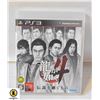 SONY PS3 YAKUZA 4 MINT NO SCRATCHES JAPANESE