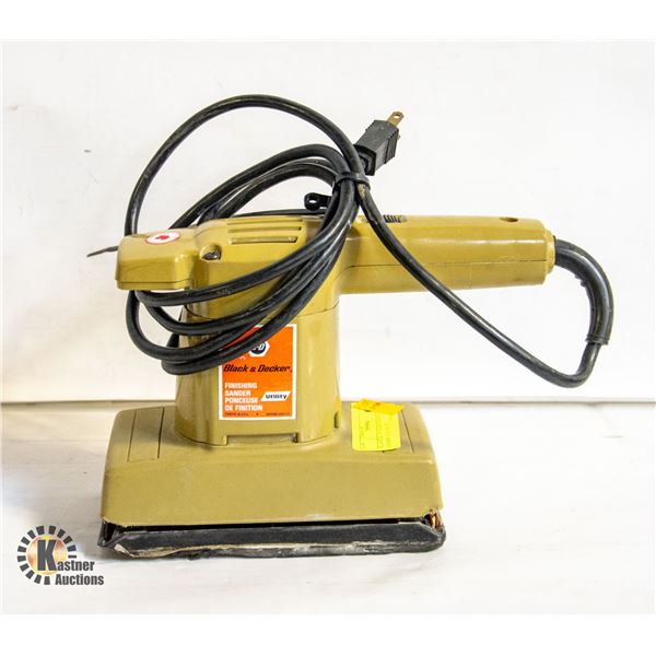 BLACK & DECKER FINISHING SANDER VOLTS 120