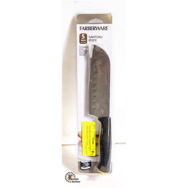 NEW SEALED FARBERWARE 5" SANTOKU KNIFE WITH