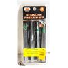Image 1 : NEW SEALED 4 PIECE STAINLESS STEEL TWEEZER SET