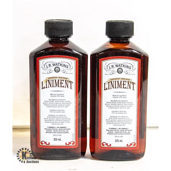 NEW 2 PACK OF JR WATKINS LINIMENT TOPICAL MEDICINE