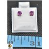 Image 1 : #228-NATURAL RODOLITE GARNET EARRINGS