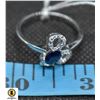 Image 1 : #262-NATURAL BLUE SAPPHIRE RING SZIE 7.25