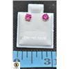 Image 1 : #230-NATURAL MYSTIC  PINK TOPAZ EARRINGS