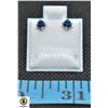 Image 1 : #217-NATURAL BLUE SAPPHIRE EARRINGS