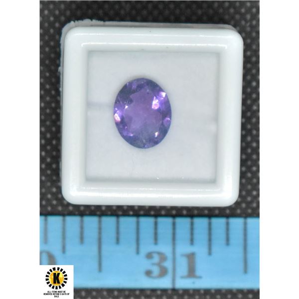 #147-NATURAL PURPLE AMETHYST GEMSTONE 3.85CT