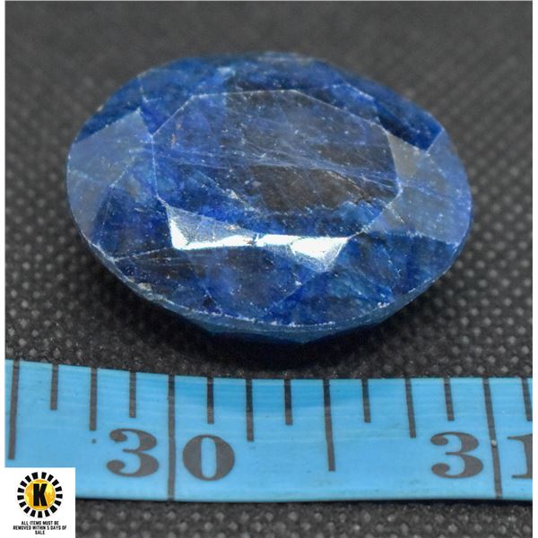 #28-GEUINE BLUE SAPPHIRE GEMSTONE 132.70 CT