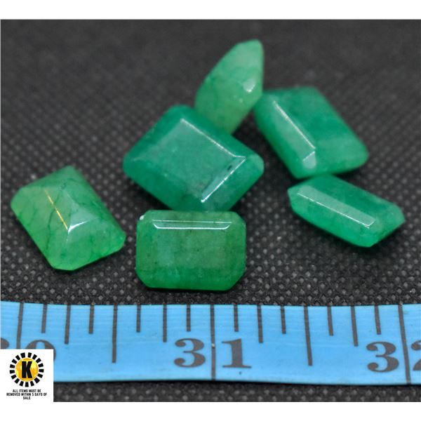 #08-GENUINE GREEN JADEITED GEMSTONE 71.75 CT