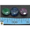 Image 1 : #74-GENUINE RUBY ,SAPPHIRE, EMERALD GEMSTONE 69.85