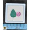 Image 1 : #191-NATURAL AGATE 7.91CT & MYSTIC TOPAZ 3.54CT